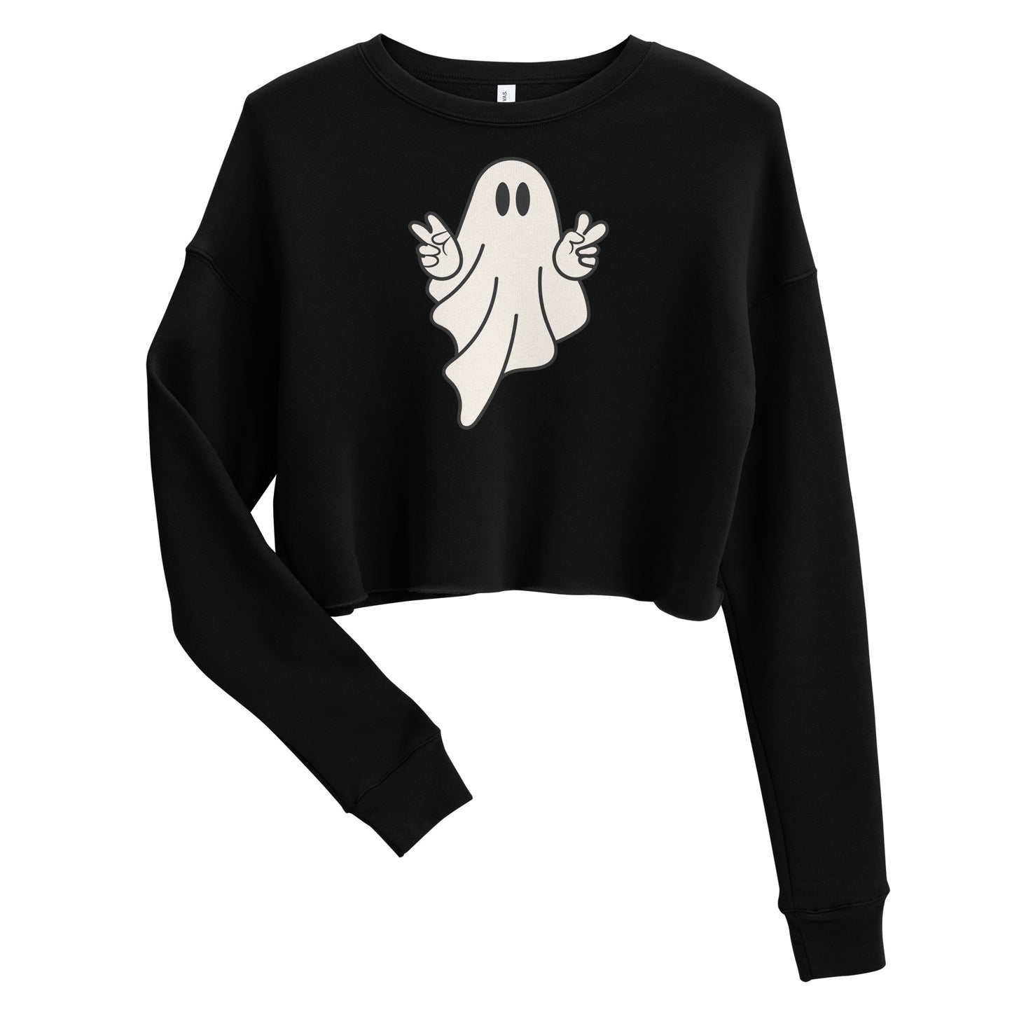 Peace Ghostie Crop Crewneck Sweatshirt Volkshaunt 2023