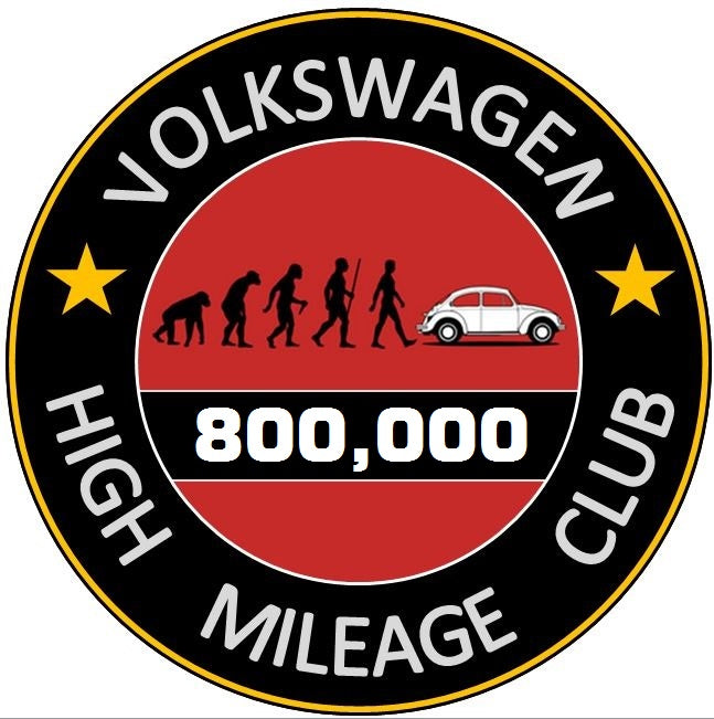 Volkswagen High Mileage Club Sticker